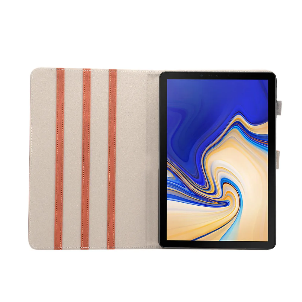 Флип подставка деревянный кожаный чехол магнитный смарт для Samsung Galaxy Tab S4 10 5 T830 T835