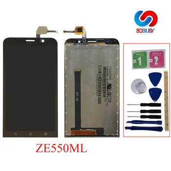 

High LCD Screen For ASUS Zenfone 2 ZE550ML Z00BD LCD Display Touch Panel Screen Digitizer Assembly+frame+tools Replacement Parts