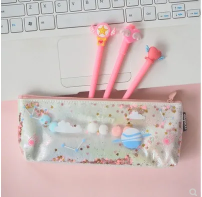 1Pcs Kawaii Pencil Case Planet story Gift Estuches School Pencil Box Pencilcase Pencil Bag School Supplies Stationery