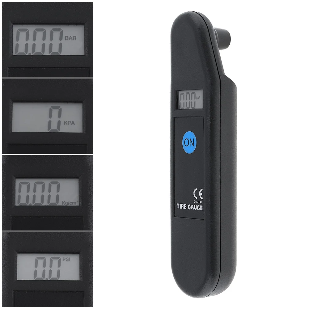 

Portable ABS Precision Electronic Digital Tire Pressure Gauge Meter Tester with LCD Display Matte Non-slip Surface for Car Tyre