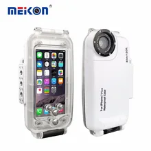 Mekon Подводная Фотография Протектор Дело Жилья для iphone 7/7 s, 40 м футов Дайвинг Водонепроницаемость Глубина