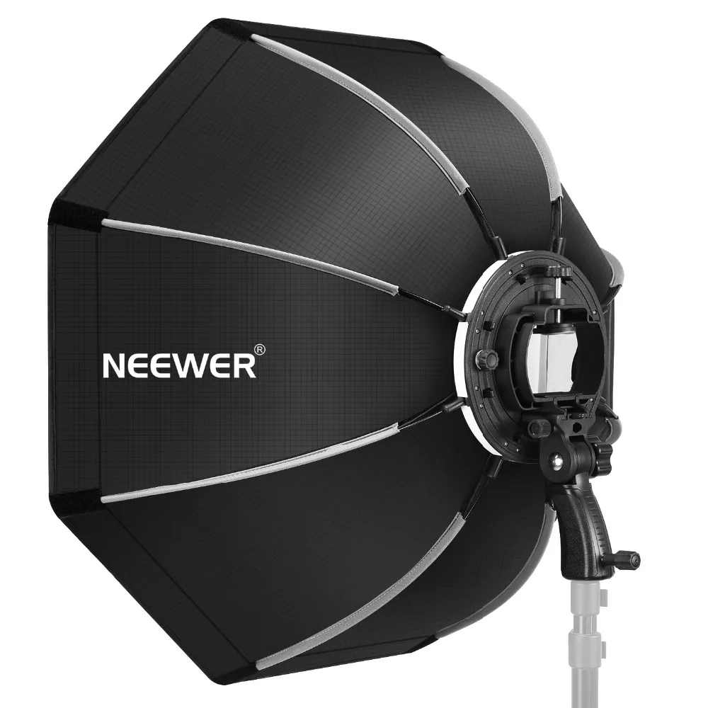 

Neewer 26 inches/65 centimeters Octagonal Softbox with S-type Bracket Mount Carrying Case for Canon NikonTT560 NW561 NW562 NW565