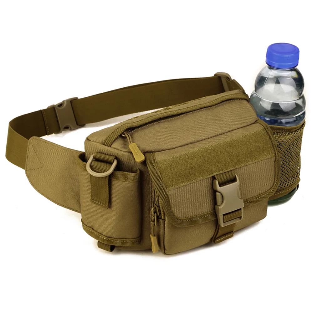

High Quality Durable Nylon Men Fanny Waist Pack Belt Military Travel Riding Assault Mole Cross Body Messenger Shoulder Bags