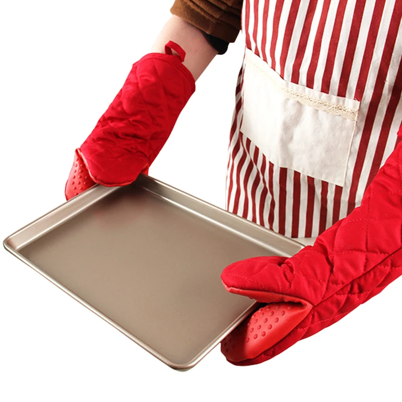 Enipate кухонные силиконовые длинные Утепленные перчатки для готовки термостойкие рукавицы барбекю печь микроволновые перчатки изолированные Горячие