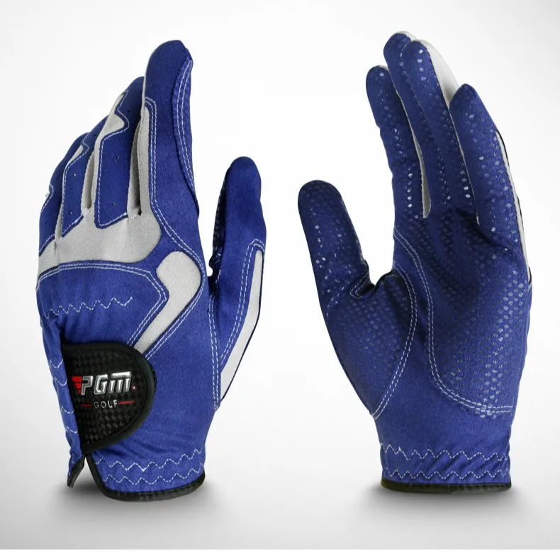 Для мужчин для гольфа перчатки микро волокна мягкие левой анти-скольжения Нескользящие частиц дышащий перчатки для гольфа