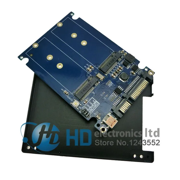 Двойной NGFF SATA3.0 адаптер SSD riser M.2 2 ngff raid0 raid1 к usb3.0 корпус