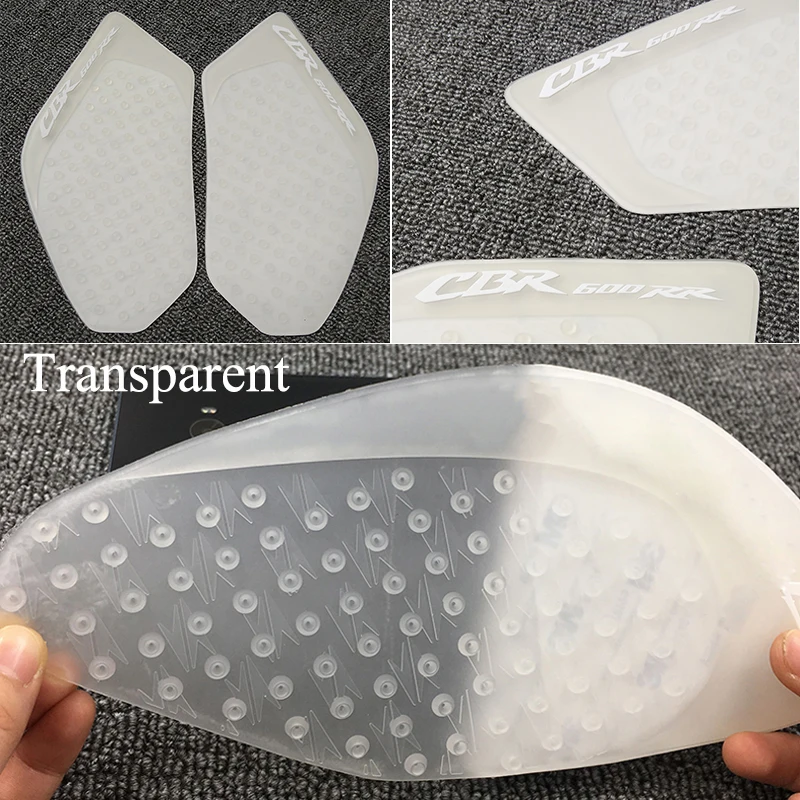 

MTImport CBR 600RR Transparent Anti slip Fuel Tank Pad Side Gas Knee Grip Traction Pads For Honda CBR600RR 2003 2004 2005 2006