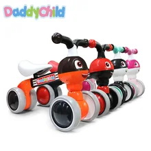 Креативный четырехколесный детский ходунк от 1 до 3 лет детский мультяшный баланс автомобиль скользящая игрушка автомобиль