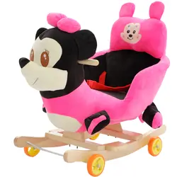 Детские качели плюшевый медведь игрушка-качалка детский батут детское качели сиденье открытый детский бампер ребенок ездить на игрушке