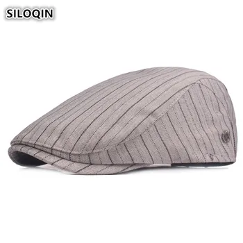 

SILOQIN 2019 Spring Summer New Style Fashion Cotton Berets For women Unisex Adjustable Head Size Small Fresh Visor Hat For Men
