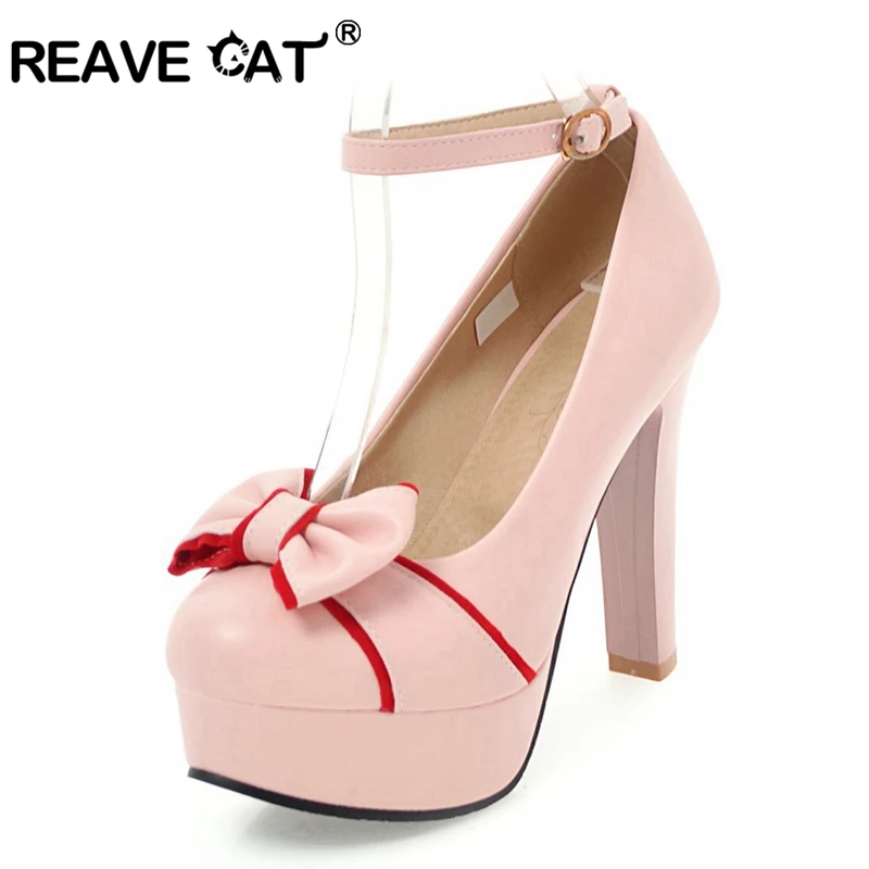 REAVE CAT Women High Heel Shoes Women Pumps With Platform REAVE CAT Women High Heel Shoes Women Pumps With Platform