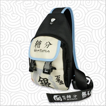 

High Quality Men's Women's Oxford Gintama Sling Chest Bag Sakata Gintoki Cosplay Bicycle Shoulder Bags