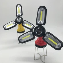 Светодиодный Многофункциональный COB ремонтный Рабочий фонарь портативный открытый кемпинг складной аварийный свет