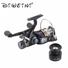 Левая/правая ручка, металлическая катушка 9+ 1BB, металлическая проволочная чашка, спиннинговые Рыболовные катушки для карпа, заднее колесо для тяги+ 1 запасная пластиковая катушка