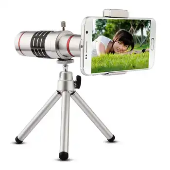 

New Universal 18x Zoom filter Lens Telescope Camera Telephoto Lens with Tripod for iPhone for Samsung, Free shipping
