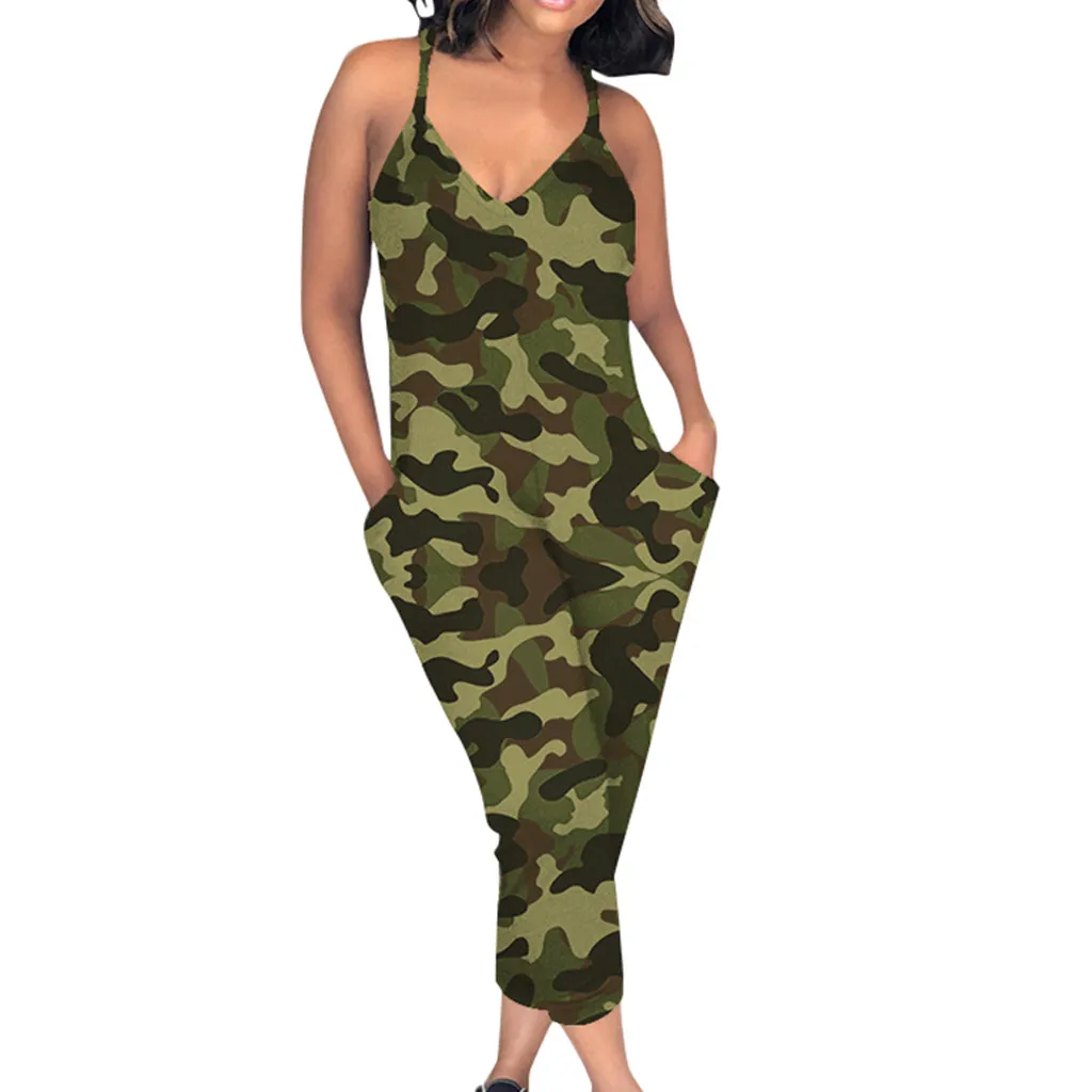 camo romper womens