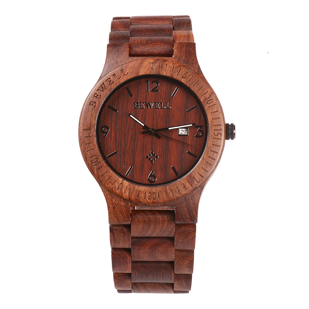 BEWELL WOODEN WATCH