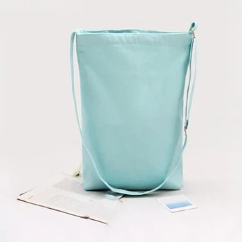 

Cotton Canvas Eco Reusable Shopping Shoulder Bag Tote Package Folding Bags Handbags Shopping Bags Candy Color
