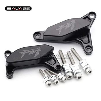 

For YAMAHA FZ1N 06-12, FZ1 Fazer 2006-2014 Motorcycle Engine Case Guard Cover Frame Slider Crash Protector Black with logo FZ1