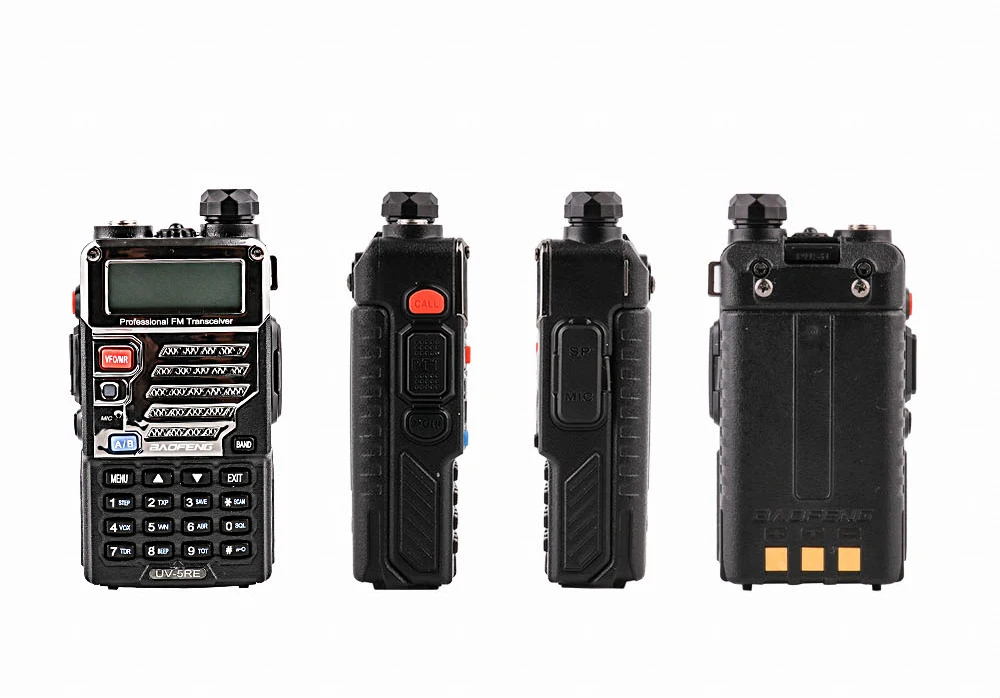 Baofeng UV-5R plus handy talkie walki UV5RE переговорные для ssb КВ трансивер двухдиапазонный дисплей ppt наушник двухстороннее радио 2 шт