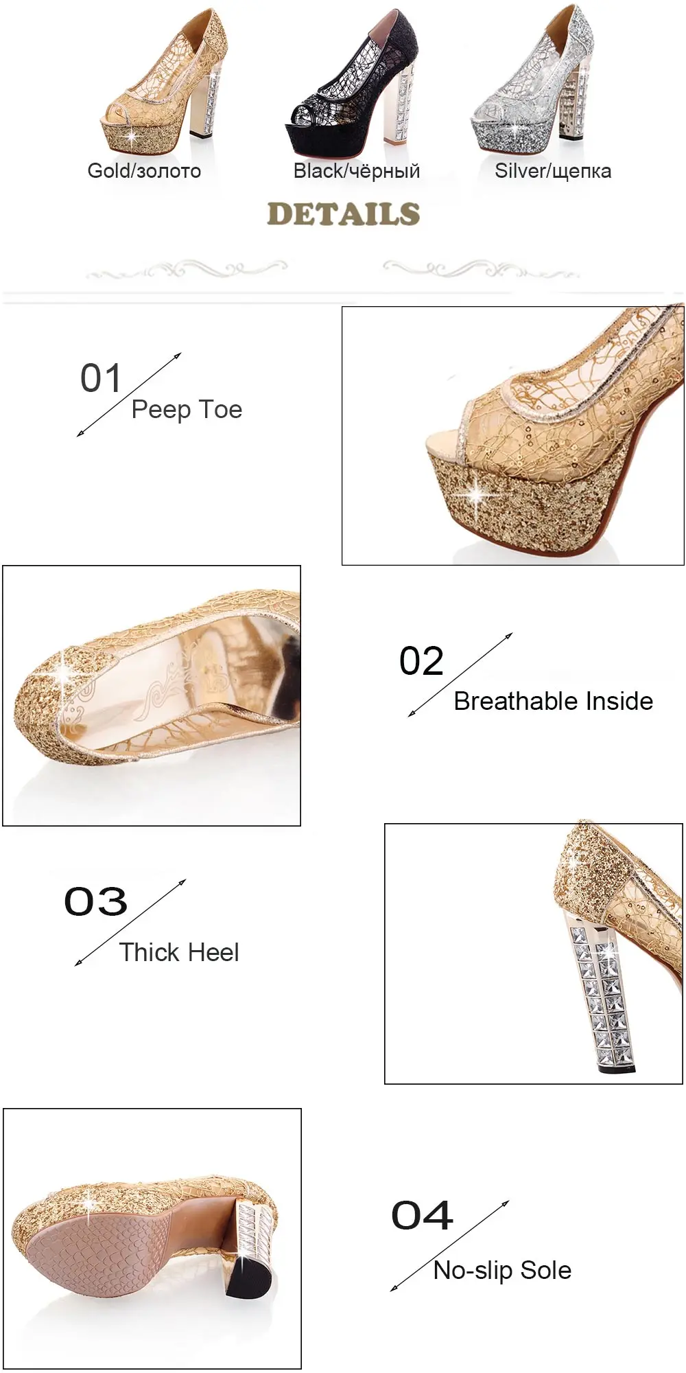 Sgesvier/Свадебная обувь для вечеринок; женские туфли-лодочки; пикантные блестящие туфли с открытым носком на высоком толстом каблуке и шнуровке; большие размеры 31-43; OX466
