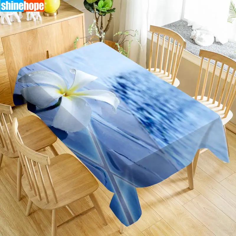 

1pcs 3D Wedding Tablecloth Bouquet Table Table Cloth Plumeria Flowers Table Cloth Birthday Party Dinner for Home Decortion