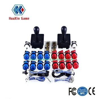 

DIY American Style Joystick Push Button Micro Switch PC USB Encoder 1 Player/2 Player