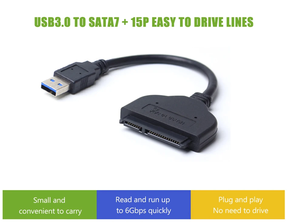 USB 3,0 SATA 3 кабель до 5 Гбит/с Поддержка 2,5 дюймов внешний SSD HDD 22 Pin Sata к USB Жесткий драйвер адаптер конвертер кабель