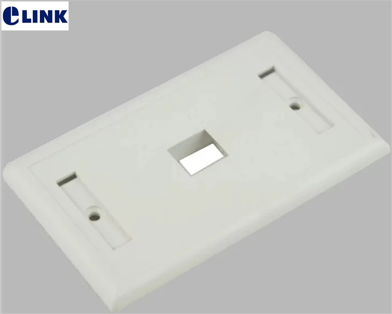 face plate 120 type single/dual port  ABS white color American panel factory ELINK front panel good quality wholesales 30pcs