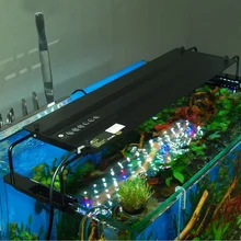 Programmable 54W Led Aquarium light with Flexible Clip Dimmable acuario light for Reef Coral aquario Simulate sunrise and sunset