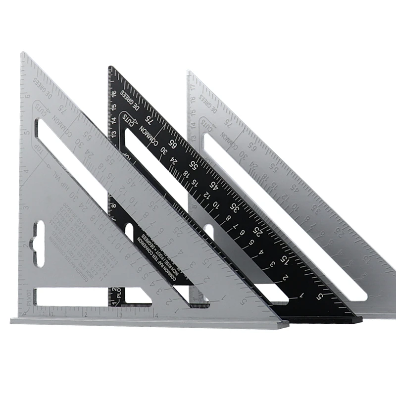 7'' Protractor Ruler Woodworking Tool Imperial Alum Speed Square Triangle Angle 7'' Protractor Ruler Woodworking Tool Imperial Alum Speed Square Triangle Angle