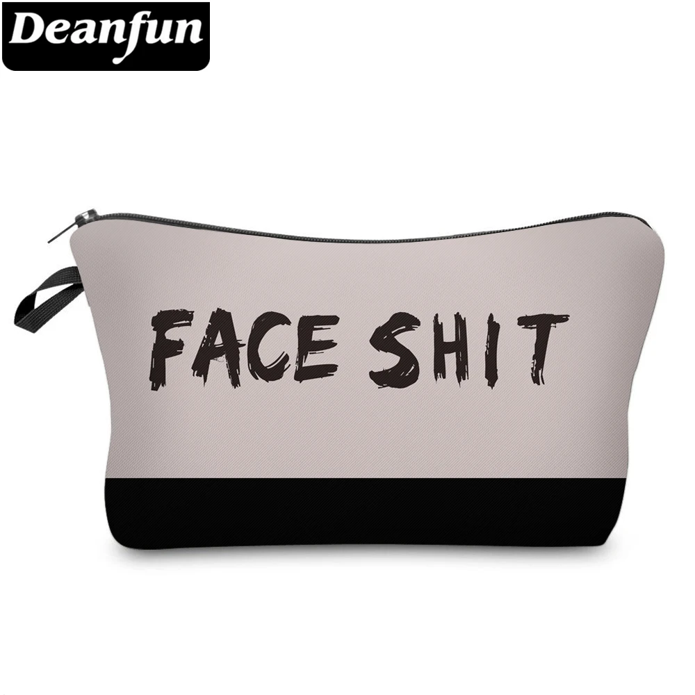 

Deanfun Simple Letter Cosmetic Bags 3D Printed Women Makeup Storage for Travelling 51300