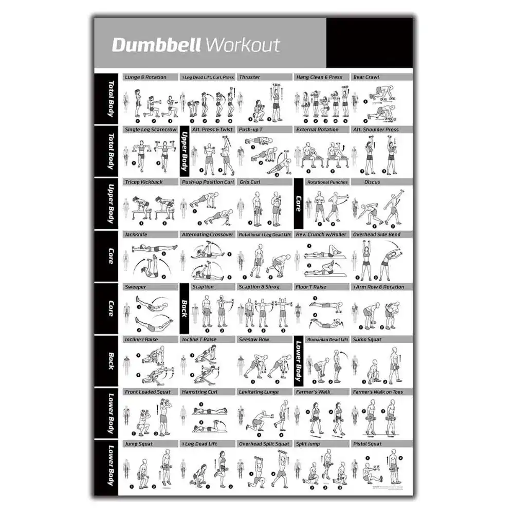 Dumbbell Workout Chart Printable Off 54% - Canerofset.com