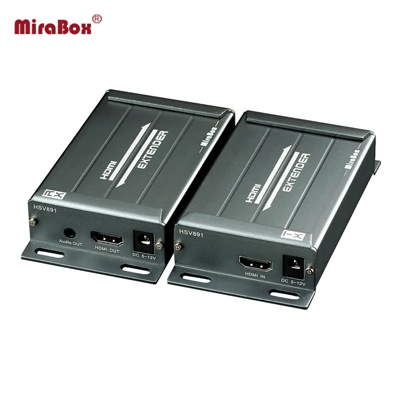 Приемник удлинитель MiraBox HDMI с поддержкой аудио экстрактора разъем 3 5 мм через TCP/IP