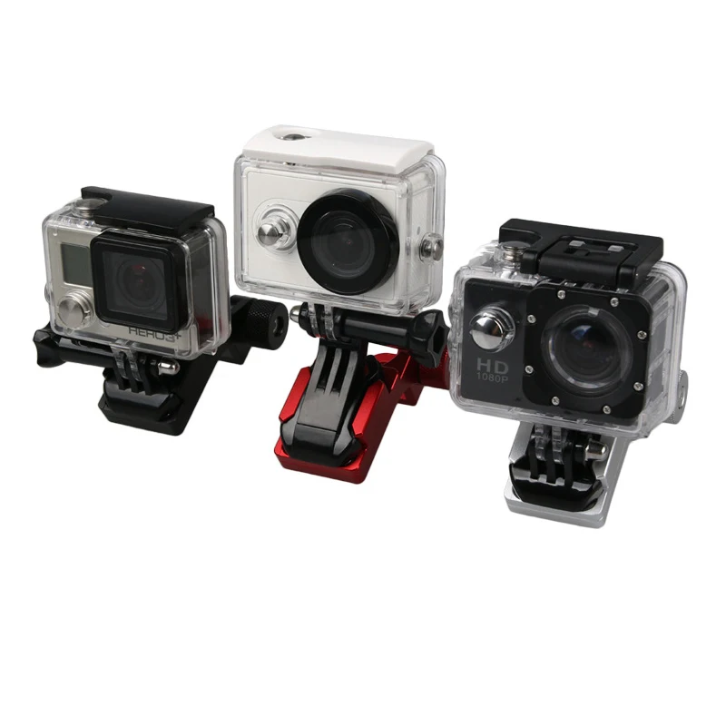 Metal Motorcycle Rearview Mirror Handlebar Mount Clamp  Bracket Holder 360 Rotating Base Adapter for Gopro Hero 6 5 4 3 3+ Camera (10)