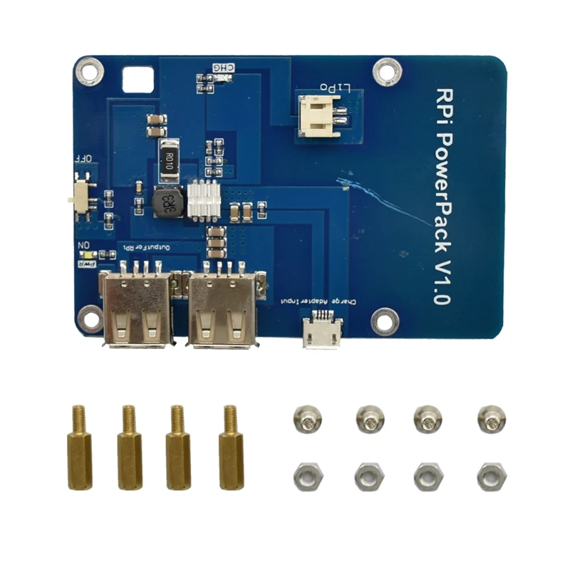 Raspberry Pi 3 литиевая батарея блок питания плата расширения Dual-USB Мобильная зарядка для источника питания Модуль 5 V 1A для Raspberry Pi