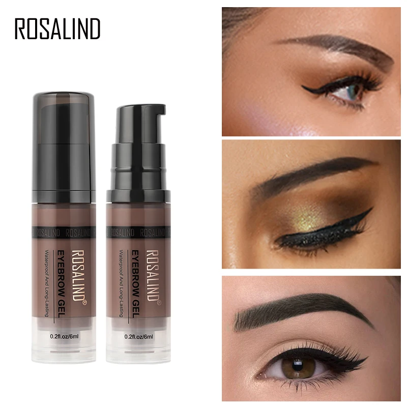 

ROSALIND Eyebrow Pencil Gel for Eyebrow Kit Brow Gel Transparent Waterproof Professional Makeup Cosmetics For Eyebrow Shades