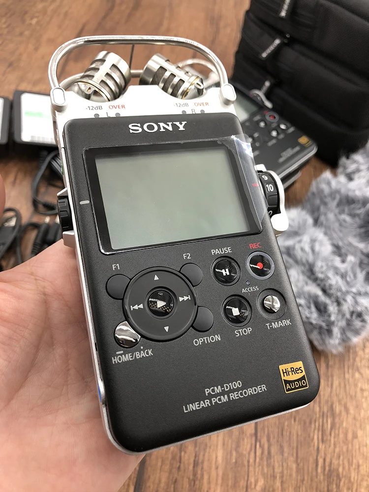 Б/у Sony PCM D100 Портативный Аудио/диктофон с высоким разрешением 100% хорошо