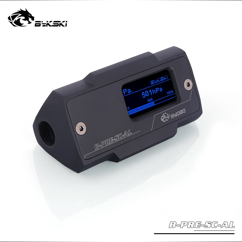 

Bykski B-PRE-SC-AL Water Cooling Pressure Meter Gauge With G1/4" Threads OLED Display