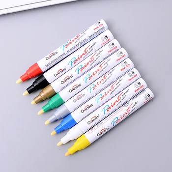 

New Waterproof Rubber Permanent Paint Marker Pen White Car Tyre Tread Environmental Tire Painting Art Stationery Supplies