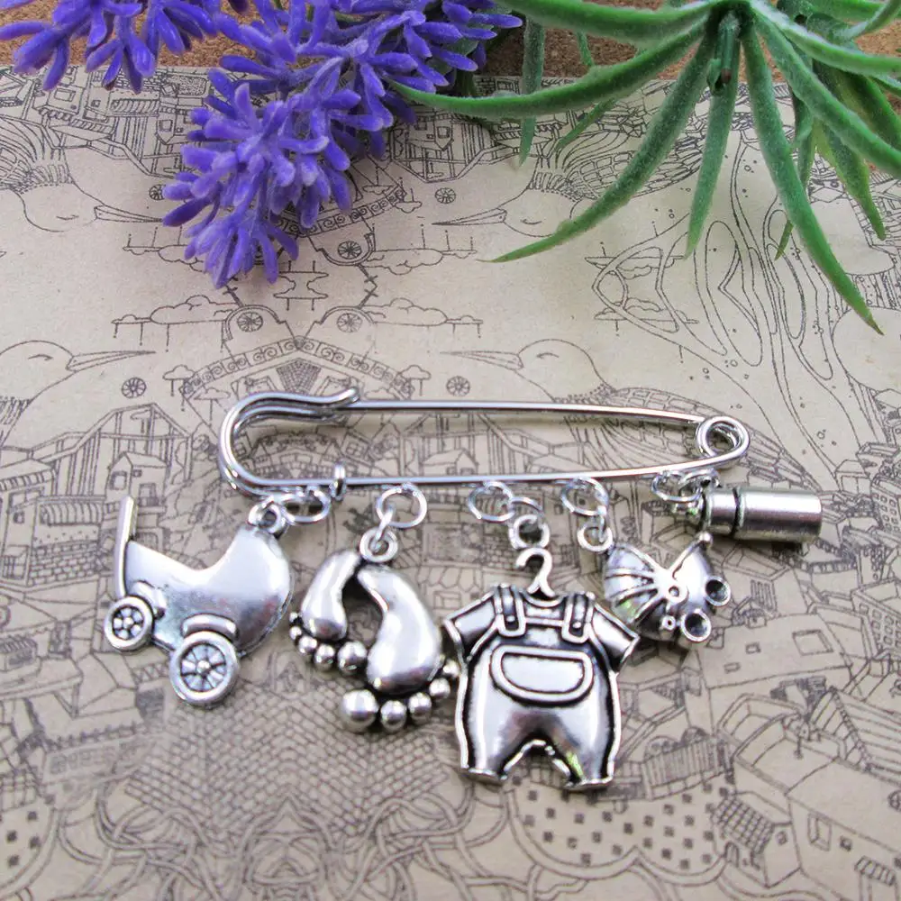 Сумка из узорчатой ткани пеленки безопасности коляска pin Baby Shower гипоаллергенный