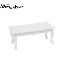 1:12 миниатюрный кукольный домик мебель мини белый стол миниатюрный кукольный домик мебель журнальный столик Poppenhuis Miniaturen аксессуары