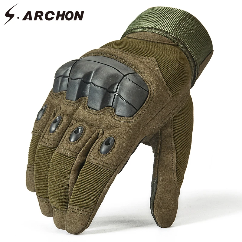 Online S. ARCHON Special Force SWAT Taktische Handschuhe Männer Knuckle Schützen Schießen Kampf Military Handschuhe Volle Finger Paintball Armee Handschuhe