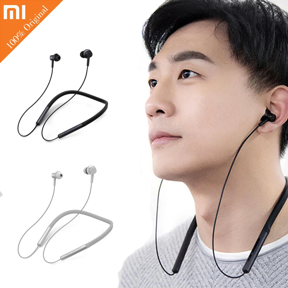 

Original Xiaomi Mi Bluetooth Neckband Earphone Sports Wireless Apt-x Hybrid Dual Cell With Mic Earbuds for Android IOS