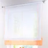 1pcs Liftable Roman Shades Rod Pocket Ribbon Coffee Roman Curtain LivebyCare White Sheer Balcony Window Curtain DL001&3 ► Photo 3/6