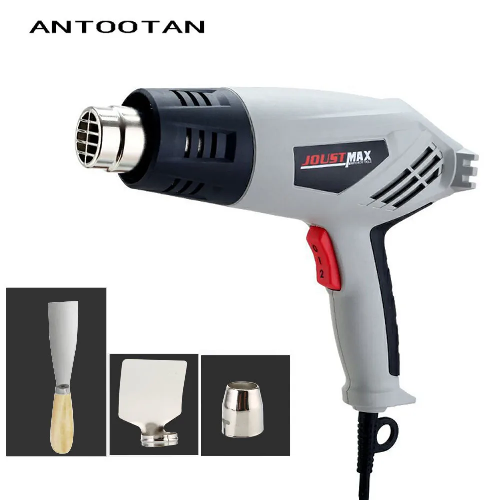 

220V 2000W Industrial Electric Hot Air Gun EU Stepless Thermoregulator Heat Gun Plastic Torch for Car Hair Dryer Tools