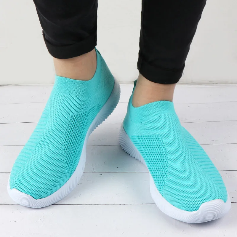 موضة رياضة المرأة المدربين حذاء مسطح محبوك مبركن شبكة الأبيض جورب رياضية تنيس feminino zapatillas رياضة موهير موضة رياضة المرأة المدربين حذاء مسطح محبوك مبركن شبكة الأبيض جورب رياضية تنيس feminino zapatillas رياضة موهير