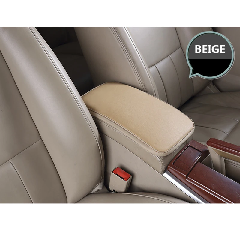 pour Seat Ibiza 6J Seat Toledo LYSHUI Coussin de bo/îte daccoudoir de Console Centrale de Voiture en Cuir Housse de bo/îte daccoudoir de si/ège