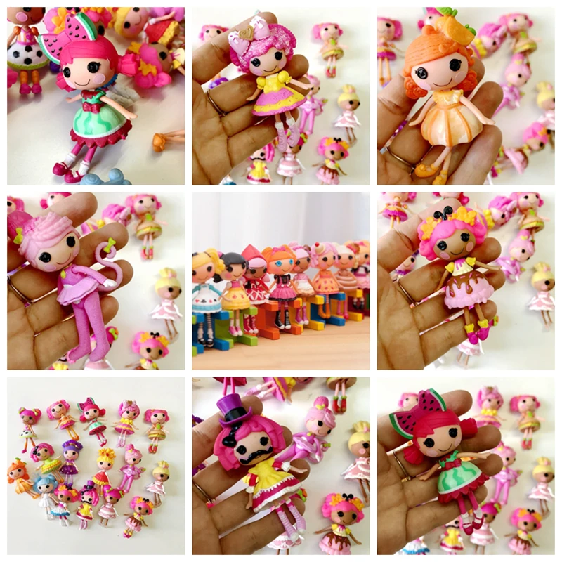 10 шт./лот, 8 см, кукла Lalaloopsy, объемная пуговица, глаза, кукла, фигурка, Brinquedos, лучшая игрушка для детей, для девочек, S1131