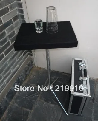 

Free Shipping Coins and Rings in Glass Table - Remote - Stage Magic